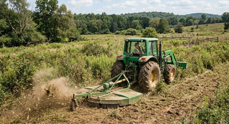 Pasture Bush Hogging in Calvert County, MD